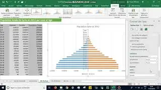 #Excel 2016 :  Graphique Pyramide