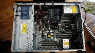 Xeon E5520 ProLiant ML150 G6 power up.