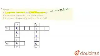 Complete the following word puzzle with the help of clues given below. Down 1. Providing water t...