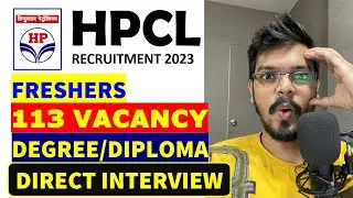 HPCL Recruitment 2023| 116 Vacancy| Freshers| CTC: ₹3 Lakhs| NO FEES| Latest Apprenticeship 2023