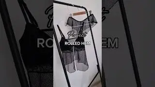 How to make Rolled Hem with serger✨️ #sewing #sewinglove #sewingideas #sewingfun #lingerie