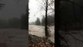 Coquihalla river after major storm in November.