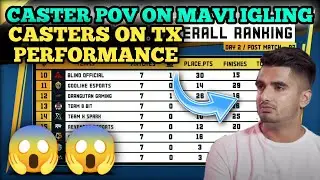 CASTER POV ON TX PERFORMANCE 😱 | CASTER ON MAVI IGLING # tx #txscrims