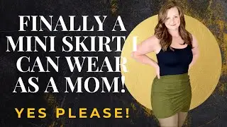 Modest Mini That's Actually Wearable for Moms GAMISS Green Bodycon Ruched Mini Skirt Review 2026