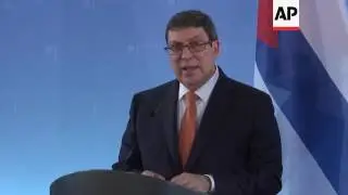 German and Cuban FMs give news conference