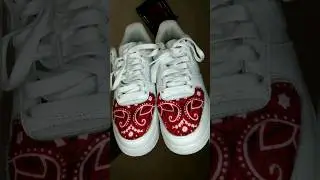 Bandana Air Force 1 Custom.       #af1 #bandana #custom #customaf1 #customsneakers
