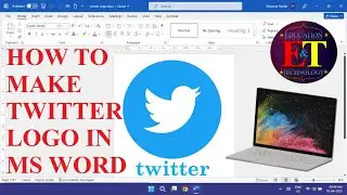 How to make | Twitter Logo Design in Microsoft Word | Tutorial Video