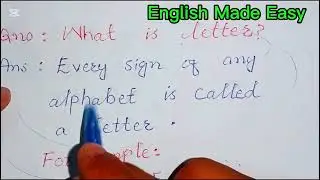 What is letter | letter kia hai | Full concept of letter | English letters |
