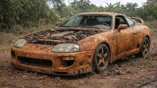ASMR Car Restoration Full Rebuild of Toyota Supra MK4 1998 from Abandoned Condition to Looking New