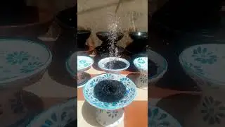 Handmade Ceramic Bird Bath Fountain with Solar-Powered Pump 🌿🐦