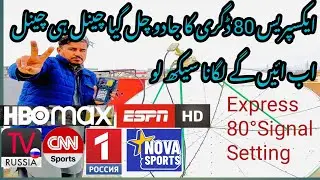 Express 80E Satellite Setup 2026 | Professional Dish Alignment | best for Pakistan india 