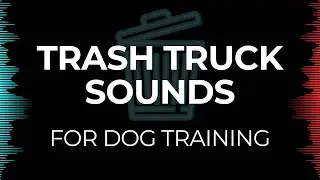 Garbage Truck Sounds for Dogs | Desensitization Sound Training for Trash Day Anxiety