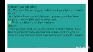 9th Class Physics &ndash; Chapter 3 Dynamics | Conceptual Questions (Peshawar Board)
