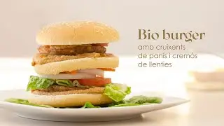 Videorecepta - Bio burger amb cruixent de pan&iacute;s i crem&oacute;s de llenties