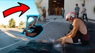 FRONT FLIP FLAT ON A SCOOTER *GONE WRONG*