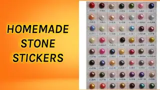 DiY homemade stone stickers-  How to make stone stickers at home /stone stickers