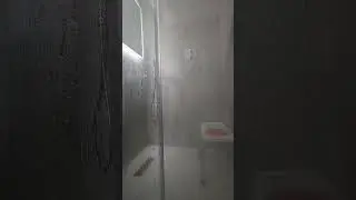 Shower noise with ceiling fan. Tap turned on after 45 seconds