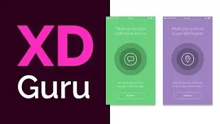 Adobe XD Tutorial - Simple Mobile UI/UX design - iOS screens