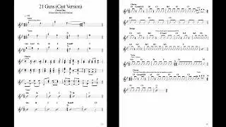 Green Day  - 21 Guns (Cast Version) (Sheet Music)