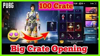 Big Crate Opening Pubg Mobile|Got Arctic Hunter M416 Skin|100 Crate Opening|Antio Gamer|
