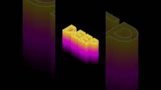 Illustrator Tutorial | How to Create Hollow Text Effect in Adobe Illustrator |  #Shorts