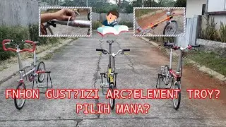 REVIEW ELEMENT TROY, IZI ARC & FNHON GUST?!PILIH MANA?! #sepedalipatelemettroy #reviewfnhongust