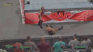 WWE 2K23 PS5: RAW: Rhea Ripley & Doudrop VS Iso Sky & Dakota Kai