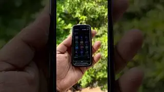Nokia 5800 Symbian series 60 v5 based OS with resistive touchscreen. Old vintage phone