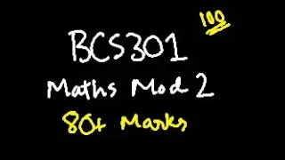 МАТЕМАТИЧЕСКИЙ МОДУЛЬ 2 BCS301 | 22 Схема VTU 3-й SEM CSE