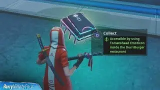 Fortbyte #41: Accessible by Using Tomatohead Emoticon Inside Durrrburger Location Guide - Fortnite