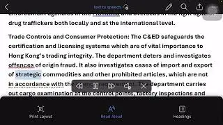 Hong Kong Customs and Excise Fact Sheet