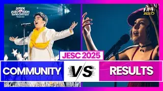 Community vs. Official Results (GRAND FINAL) | JUNIOR EUROVISION SONG CONTEST 2025 🎶😍 #jesc
