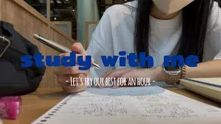 study with me ｜ 一緒に1時間勉強しませんか？🫧🪼