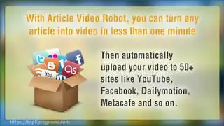 Article Video Robot Review - Boost Traffic By Converting Articles To Video