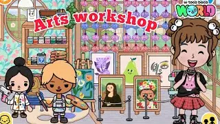 Grand Opening of the ARTS WORKSHOP 🎨🖌️/Full Design Ideas 💡/Toca Boca/Toca Life World 🌎/Chicbettypie