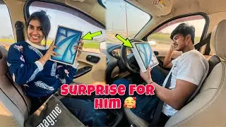 Giving Him Surprise 🥰 He Shocked 🤯 