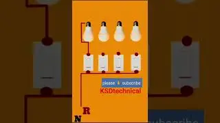 4 Bulb 4 Switch connection ।। wiring 4Bulb 4Switch।। #ksdtechnical