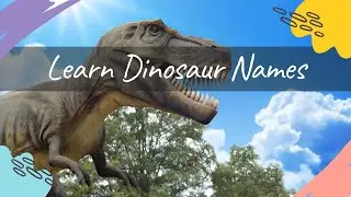 Learn Dinosaur names with noises / the best way to learn the names, we love dinosaurs, learning time
