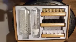 Henviro Shoe Cleaner Kit for Sneaker   8 5 Oz Shoe Cleaning Kit with Shoe Brushes & Towel, White Sho
