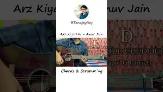 Arz Kiya Hai | Anuv Jain | Guitar Chords Lesson #shorts #anuvjain #arzkiyahai