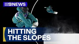 Aussie athletes given their first chance to scope out heart-stopping jumps | 9 News Australia
