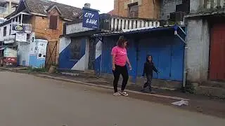 Antsenakely by PIZZA IN Restaurant to Ampatana - Walking streets view of Antsirabe Madagascar 