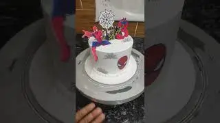 1 kg spider man cake #cartoon #spiderman #spider #cartoonforkids #cakedecoration #cake