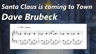 Santa Claus is Coming To Town - Dave Brubeck (free PDF!)
