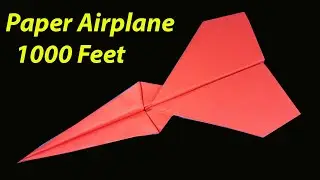 Paper Plane 1000 Feet | Flying Origami Folding | DIY Cool Paper Airplane Easy Tutorial Crafting