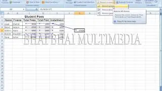 Microsoft Excel 2007-6. Formulas=5:Trace Precidents & Dependents