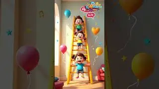 Magic Ladder Song 🌈 | Fun 3D Nursery Rhyme for Kids | Kidystan Shorts #shortsfeed #shorts