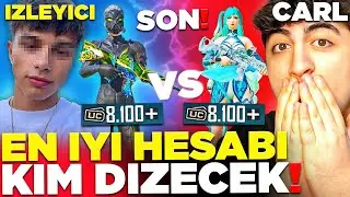 8.100 UC'YE EN İYİ HESABI DİZEN KAZANIR! İZLEYİCİ VS CARL! (SON😢) | PUBG Mobile