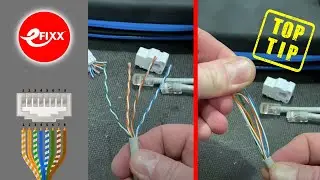 A FAST way to UNTWIST and STRAIGHTEN wires in CAT5 and CAT6 data cables - Electrical #shorts