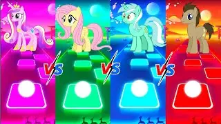 My Little pony And Tiles Hop Games vs Princess Cadance vs  fluttershy vs lyra vs doctor whooves